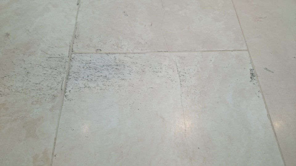 Travertine Floor Restoration Before