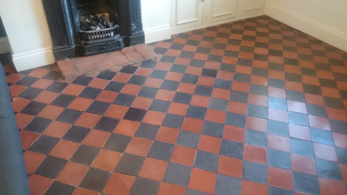 After Quarry Tile Floor Restoration 