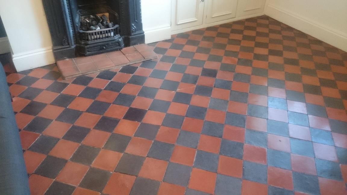 After Quarry Tile Floor Restoration 